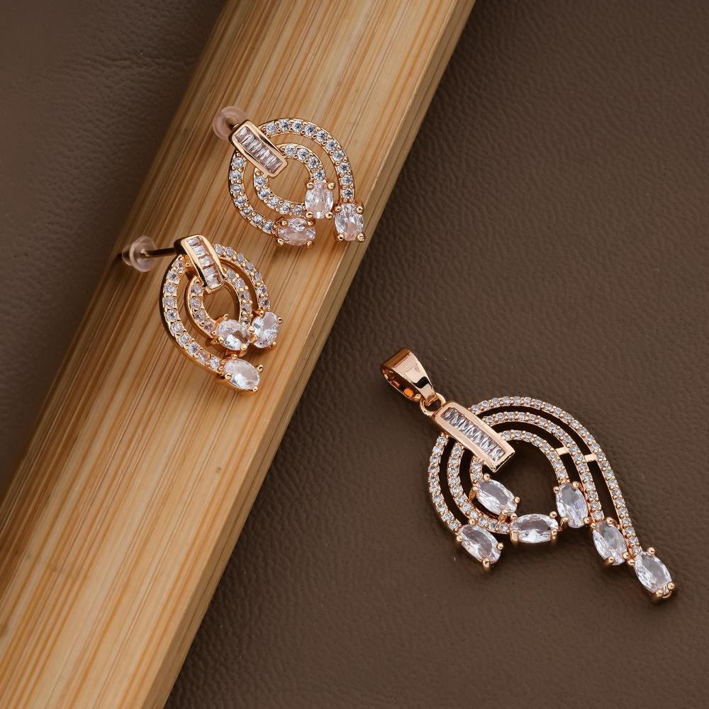 alloy golden pendant and earring set for women artificial jewellery online 2024 10 23 10 32 50